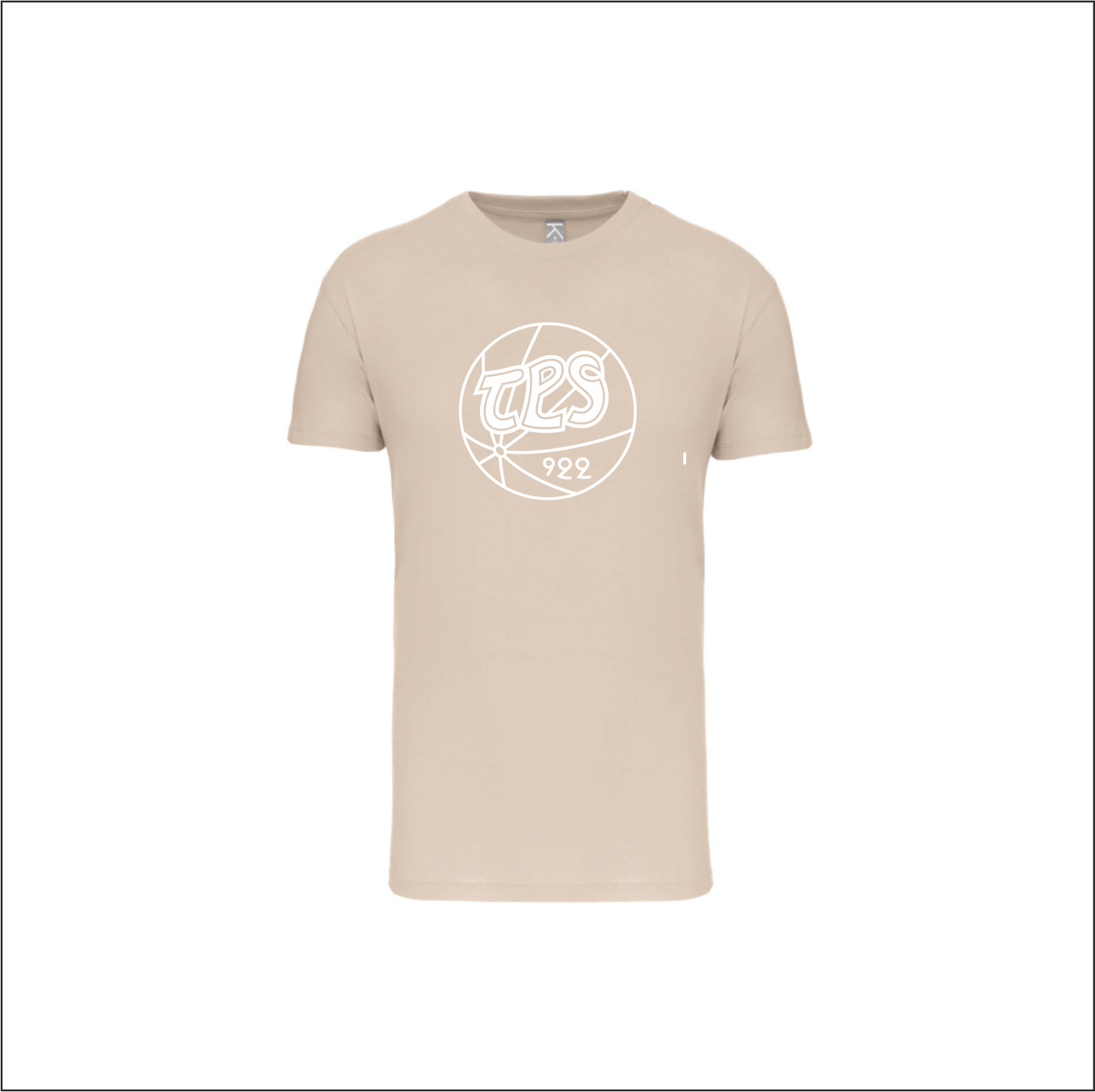 Logo T-paita, beige