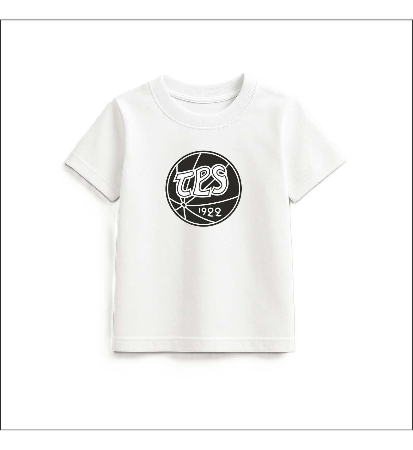 Lasten valkoinen logo T-paita